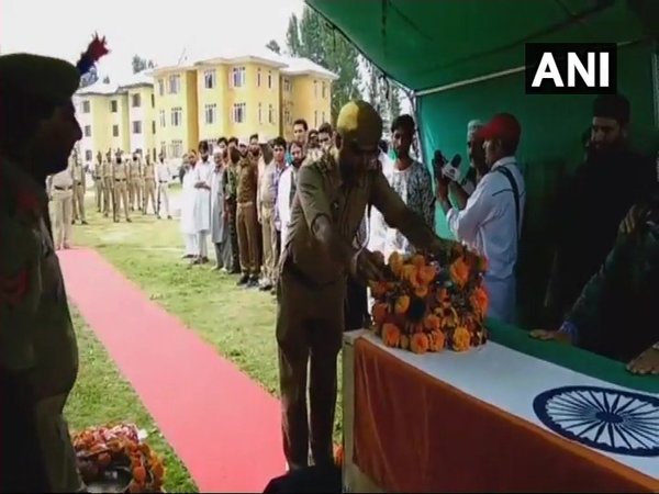 Wreath laying ceremony of Constable Fayaz Ahmed Shah Constable
