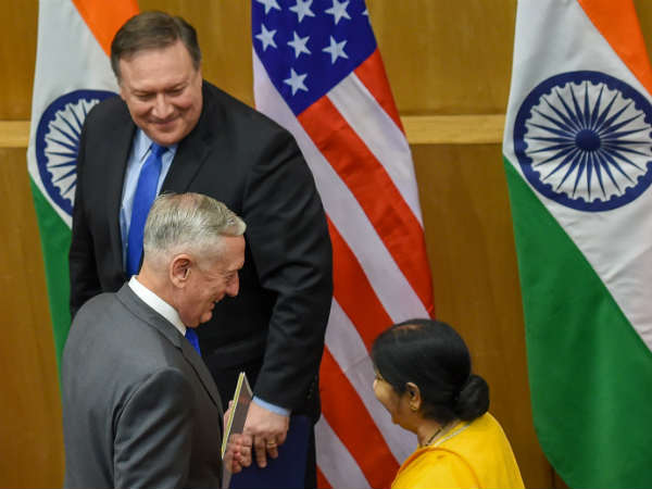 Micheal Pompe interacts with Sushma Swaraj Micheal Pompe interacts with Sushma Swaraj