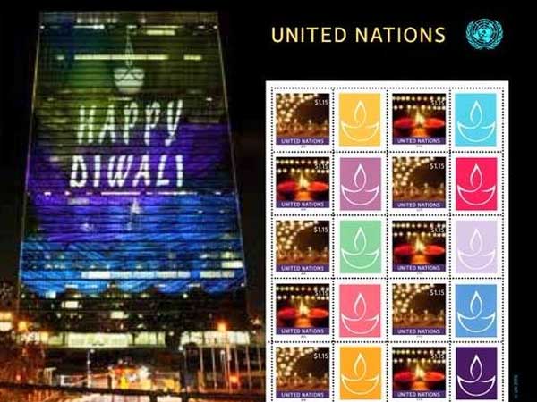 Special Diwali stamp to be issued by UN postal agency Special Diwali stamp to be issued by UN postal agency