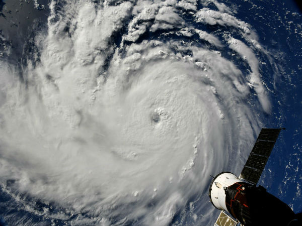 Hurricane Florence view from Space Station