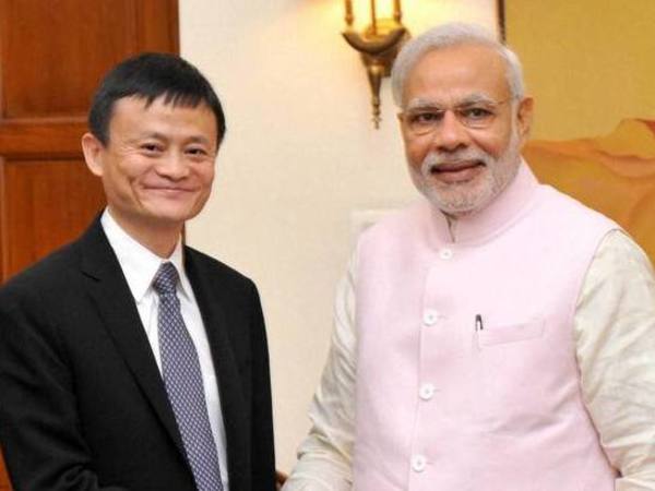 Jack Ma With PM Modi