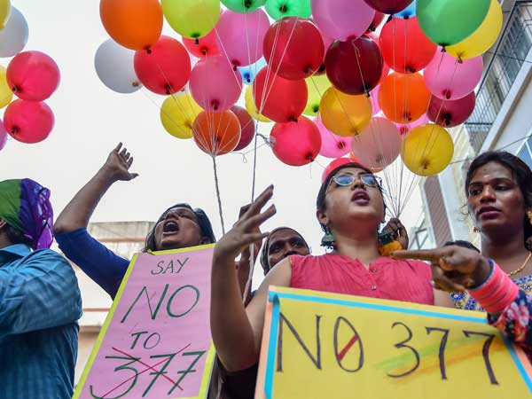 LGBT community members participating in 'National Coming Out Day' (File photo)