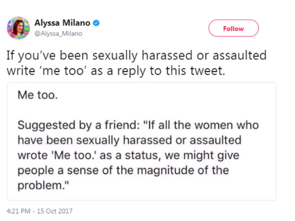 #MeToo movement a worldwide phenomenon now