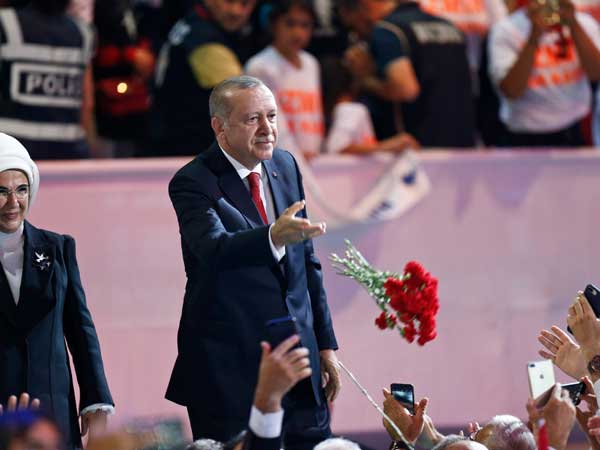 Turkey president Recep Tayyip Erdogan