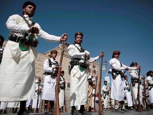 Shiite Houthi rebels fought during the conflict Shiite Houthi rebels fought during the conflict