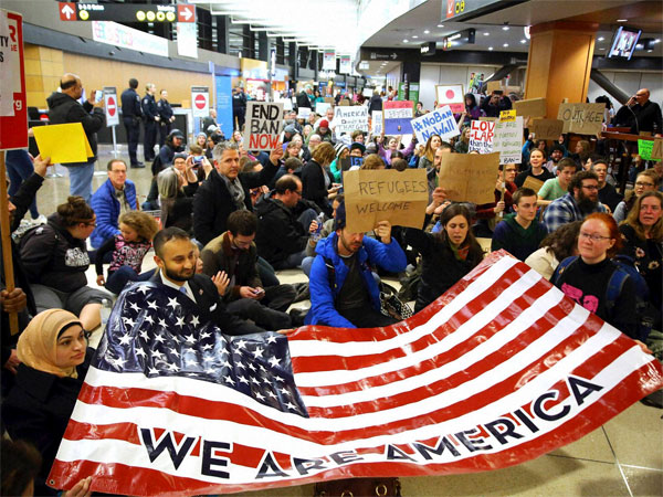 Migrants against Trump's rule Migrants against Trump's rule