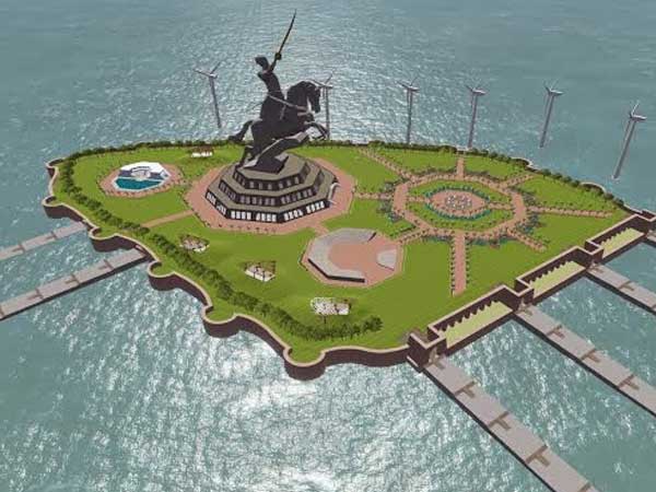 Chhatrapati Shivaji statue in Maharashtra: 695 feet