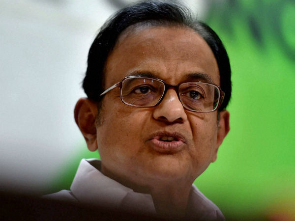 Senior Congress leader P Chidambaram