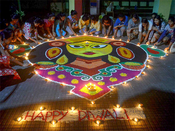 Rongoli in Guwahati