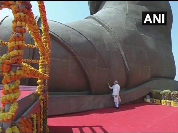 PM Modi at Statue of Unitys (Image credit – ANI/Twitter) PM Modi at Statue of Unitys (Image credit – ANI/Twitter)