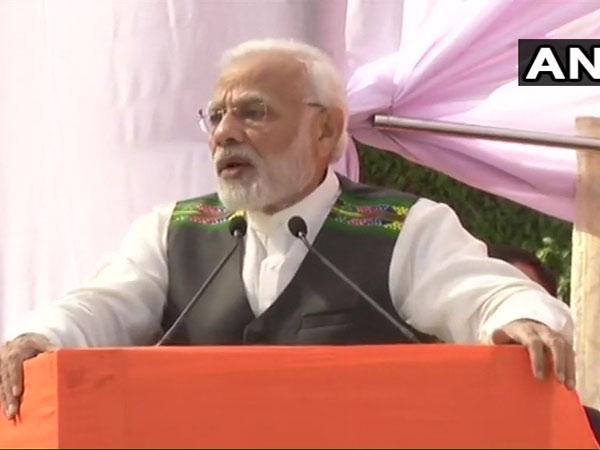 Prime Minister Narendra Modi addressing election rally in Mizoram. Courtesy: ANI news Prime Minister Narendra Modi addressing election rally in Mizoram. Courtesy: ANI news