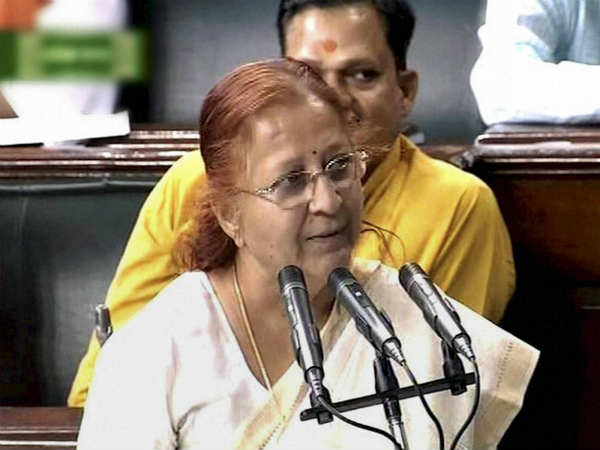 Lok Sabha Speaker Sumitra Mahajan