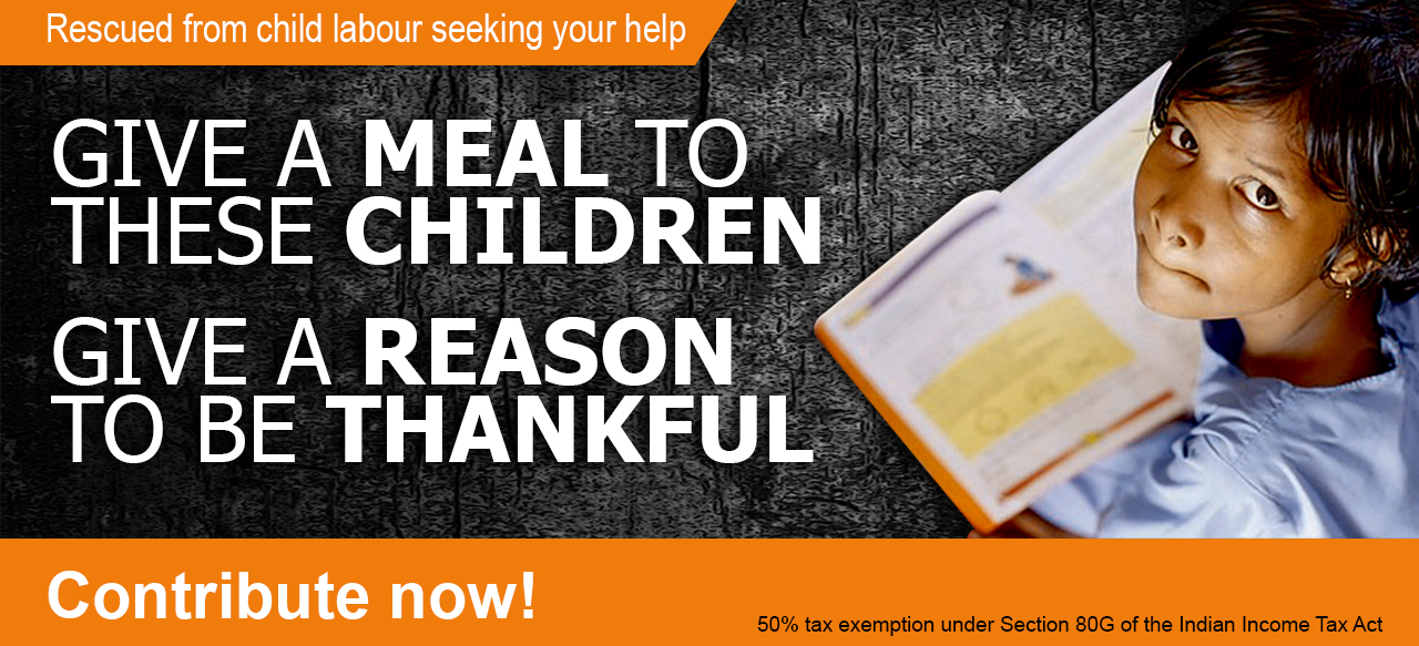 Help Children Break The Chains Of Hunger, Donate To Annamrita!
