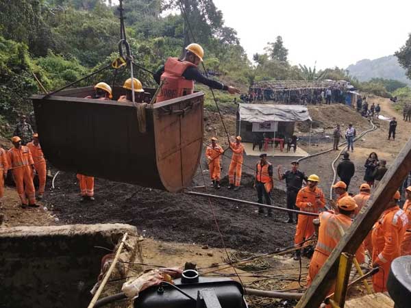 File photo of Operation to rescue the 13 miners (Image courtesy - ANI/Twitter) File photo of Operation to rescue the 13 miners (Image courtesy - ANI/Twitter)