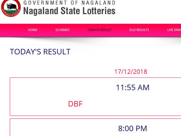 Nagaland Lotteries Today’s Results LIVE, check winning numbers here Nagaland Lotteries Today’s Results LIVE, check winning numbers here