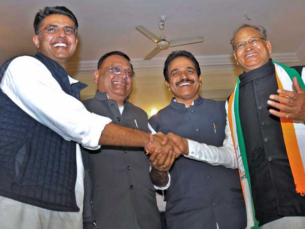 Congress takes back the helm from BJP in Rajasthan