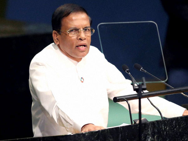 Sri Lankan President Maithripala Sirisena