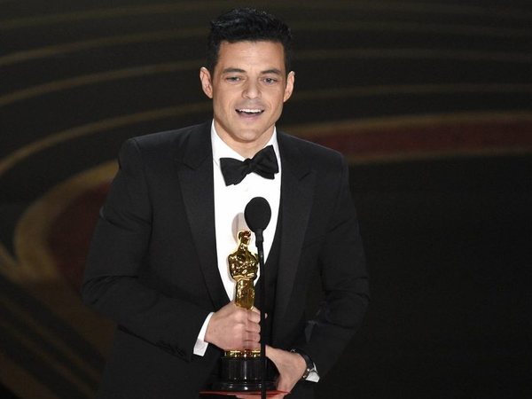 Rami Malek accepts the award for best performance by an actor in a leading role for Bohemian Rhapsody at the Oscars on Sunday, Feb. 24, 2019, at the Dolby Theatre in Los Angeles. AP/PTI Rami Malek accepts the award for best performance by an actor in a leading role for Bohemian Rhapsody at the Oscars on Sunday, Feb. 24, 2019, at the Dolby Theatre in Los Angeles. AP/PTI