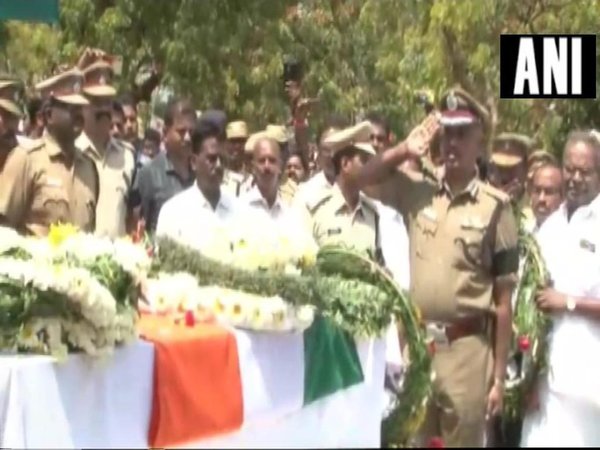 Last rites of G Subramanian from Tamil Nadu