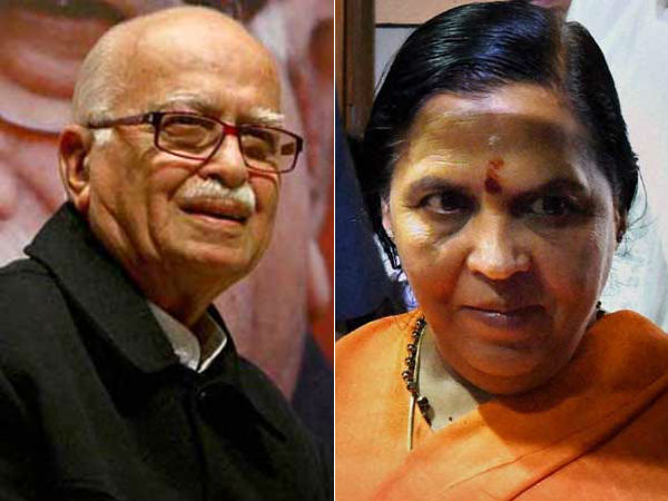 Advani stays mum after being denied ticket, while Uma Bharti has this to say Advani stays mum after being denied ticket, while Uma Bharti has this to say