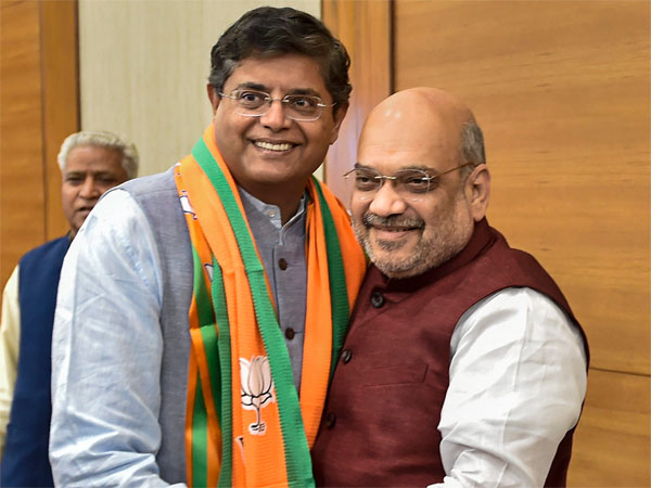 Former Biju Janata Dal MP Baijayant Jay Panda greets BJP national president Amit Shah after joining Bharatiya Janata Party, in New Delhi Former Biju Janata Dal MP Baijayant Jay Panda greets BJP national president Amit Shah after joining Bharatiya Janata Party, in New Delhi