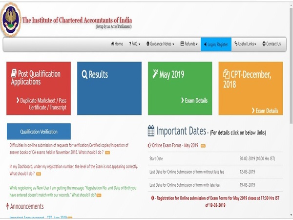 ICAI CA May 2019 exam postponed ICAI CA May 2019 exam postponed