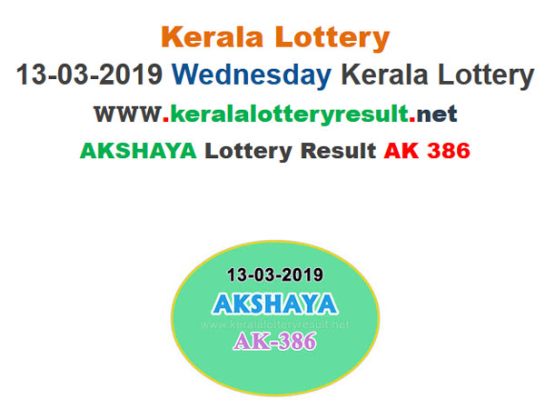 Kerala Lottery Result Today: Win Rs 60 Lakh, Akshaya AK-386 Today Lottery results Kerala Lottery Result Today: Win Rs 60 Lakh, Akshaya AK-386 Today Lottery results