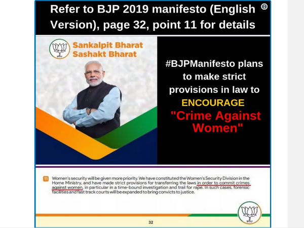 Congress, AAP mock BJP manifesto error on women Congress, AAP mock BJP manifesto error on women