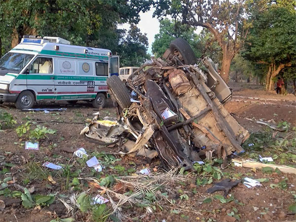 Mangled remains of a vehicle after a BJP convoy was attacked by the Maoists in Dantewada district of Chhattisgarh, Tuesday, April 9, 2019. BJP legislator Bheema Mandavi, who was also in the convoy, reportedly killed in the attack. Mangled remains of a vehicle after a BJP convoy was attacked by the Maoists in Dantewada district of Chhattisgarh, Tuesday, April 9, 2019. BJP legislator Bheema Mandavi, who was also in the convoy, reportedly killed in the attack.