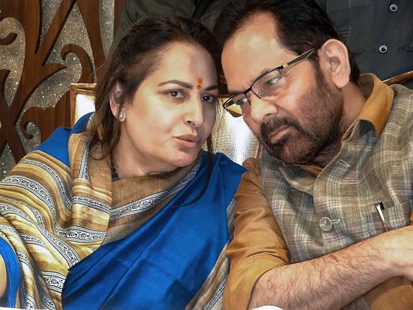 Jaya Prada and Mukhtar Abbas Naqvi