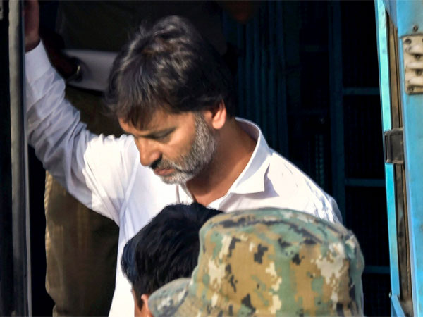 JKLF chief Yasin Malik in the NIA custody after he was produced in a court in New Delhi JKLF chief Yasin Malik in the NIA custody after he was produced in a court in New Delhi