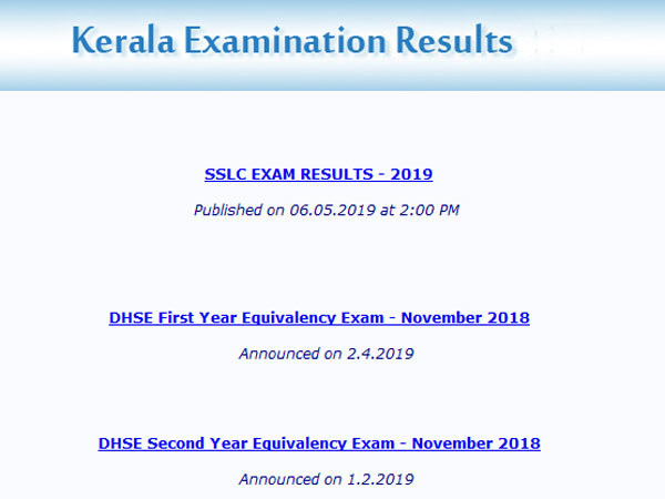 Kerala Plus Two exam results 2019 to be declared tomorrow, time update Kerala Plus Two exam results 2019 to be declared tomorrow, time update