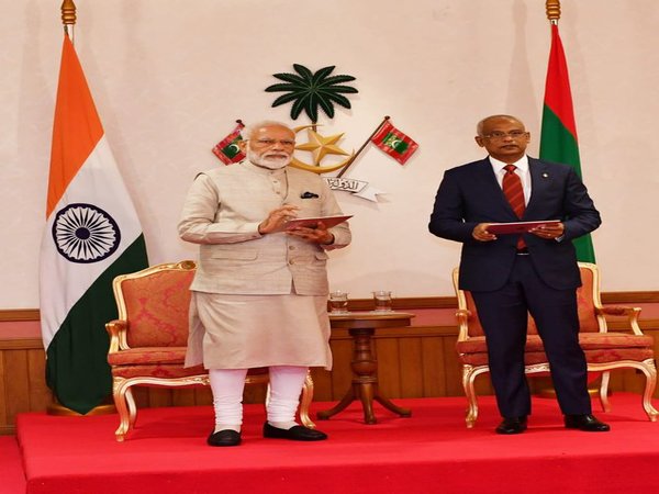 Narendra Modi and Ibrahim Mohamed Solih Narendra Modi and Ibrahim Mohamed Solih
