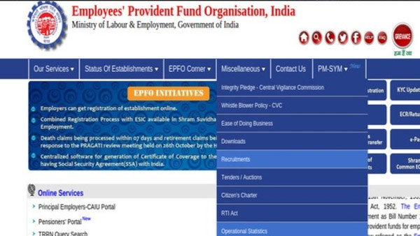 EPFO jobs: Last date to apply for 280 Assistant vacancies today; Steps to apply EPFO jobs: Last date to apply for 280 Assistant vacancies today; Steps to apply