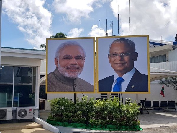 Maldives welcomes PM Modi (Image courtesy - Twitter/@MEAIndia) Maldives welcomes PM Modi (Image courtesy - Twitter/@MEAIndia)