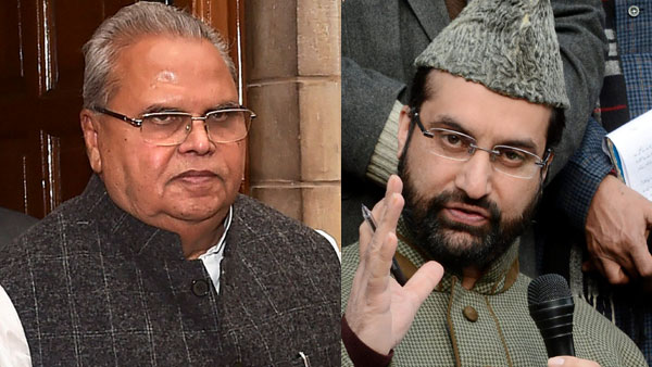 Jammu and Kashmir Governor, Satyapal Malik and Mirwaiz Umar Farooq Jammu and Kashmir Governor, Satyapal Malik and Mirwaiz Umar Farooq