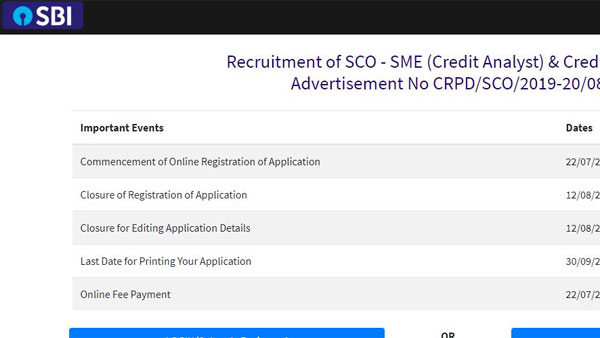 Bank Jobs: SBI recruiting for 77 SCO, Credit Analysts and DGM vacancies; How to apply for SBI jobs Bank Jobs: SBI recruiting for 77 SCO, Credit Analysts and DGM vacancies; How to apply for SBI jobs