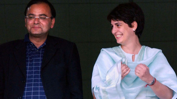 Arun Jaitley with Priyanka Gandhi
