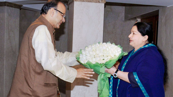 Jaitley with Jayalalithaa