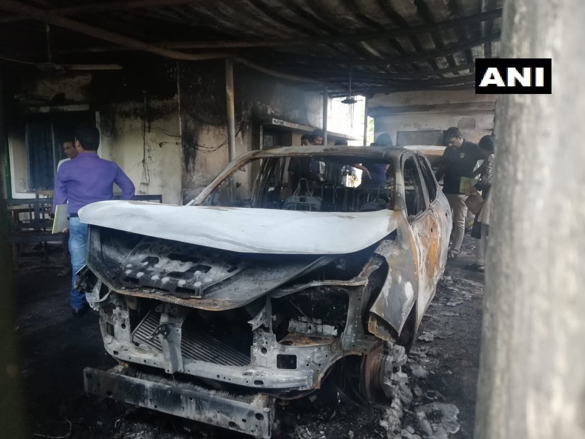 Odisha BJD MLAs house set ablaze by miscreants Odisha BJD MLAs house set ablaze by miscreants