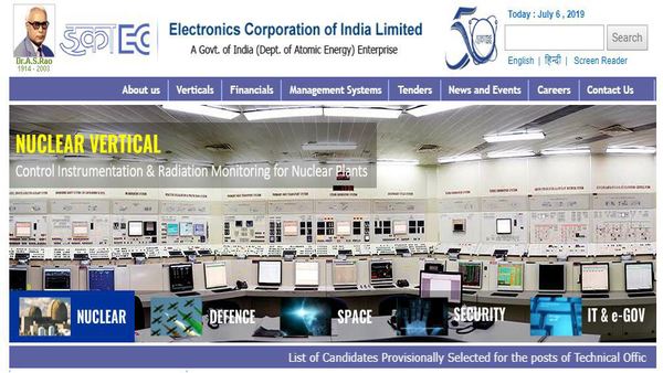 ECIL Scientific Assistant vacancies walk-in-interview ECIL Scientific Assistant vacancies walk-in-interview