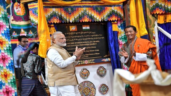 Modi inaugurates 720MW run-of-river power plant built on the Mangdechhu River in Trongsa Dzongkhag district of central Bhutan Modi inaugurates 720MW run-of-river power plant built on the Mangdechhu River in Trongsa Dzongkhag district of central Bhutan