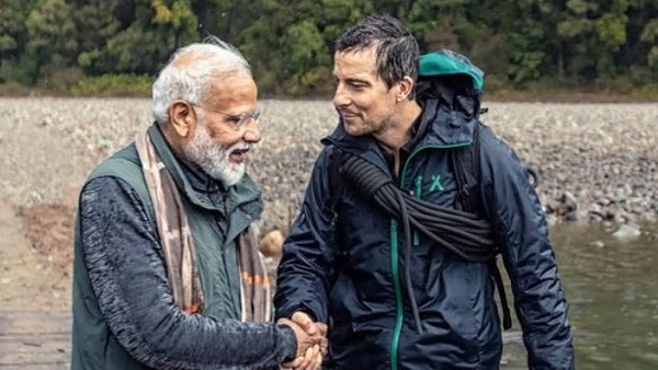 PM Modi with Bear Grylls PM Modi with Bear Grylls