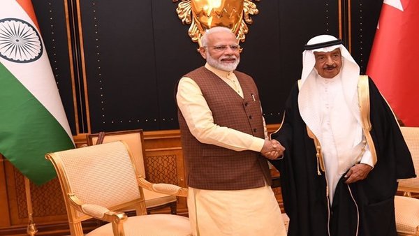 Prime Minister Narendra Modi held comprehensive talks with his Bahraini counterpart Prince Khalifa Bin Salman Al Khalifa Prime Minister Narendra Modi held comprehensive talks with his Bahraini counterpart Prince Khalifa Bin Salman Al Khalifa