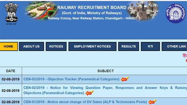 RRB JE Result 2019 to be declared today: Check regional websites to download RRB JE Result 2019 to be declared today: Check regional websites to download