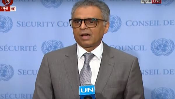 Syed Akbaruddin speaking at UN (Image courtesy - DD news screengrab) Syed Akbaruddin speaking at UN (Image courtesy - DD news screengrab)