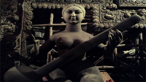 Durga idol making