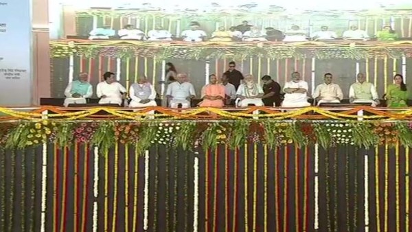 Other Ministers, UP CM Yogi Adityanath, Mathura MP Hema Malini at the event