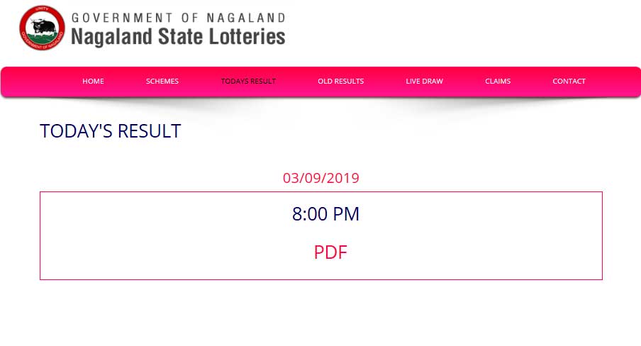 Nagaland State Lottery result Today: Check winning numbers Nagaland State Lottery result Today: Check winning numbers