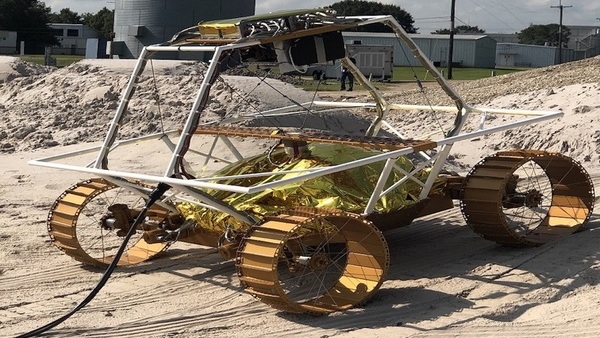 VIPER rover on lunar surface VIPER rover on lunar surface